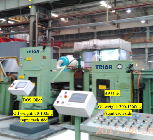  DOS & RP oil coating in recoiling line