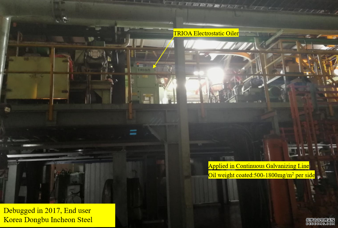 Applied in Galvanizing Line